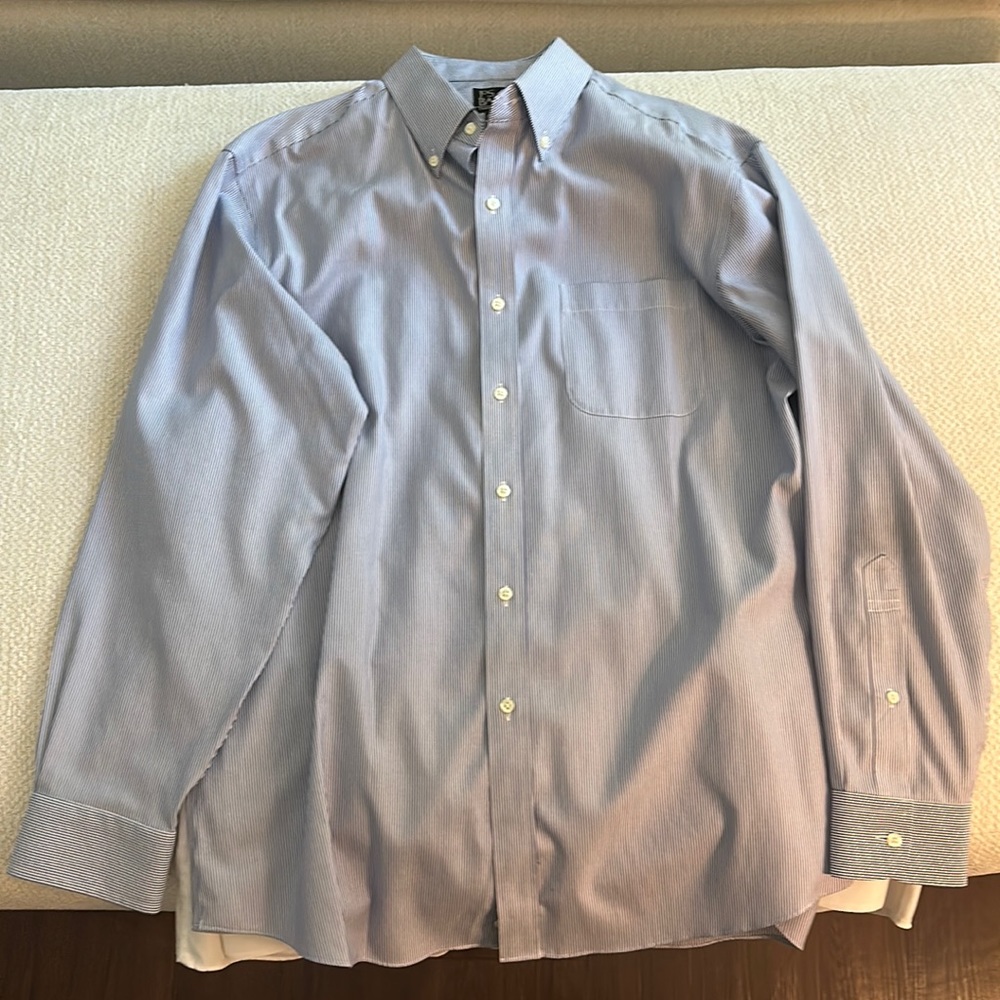 Joseph A Bank Men’s dress shirt, 100% cotton, 17-34